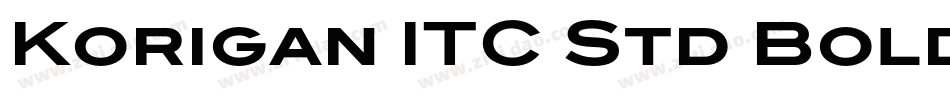 Korigan ITC Std Bold字体转换
